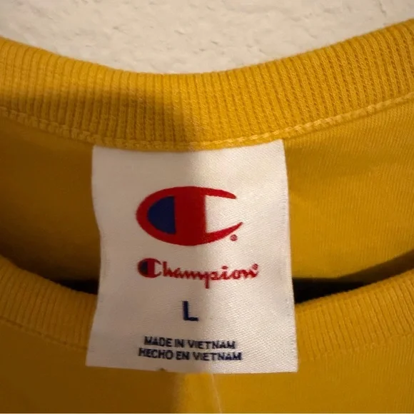 Champion physical education cougar tee lemon curry Large New - Picture 5 of 6